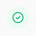 Circular control checkmark illustration